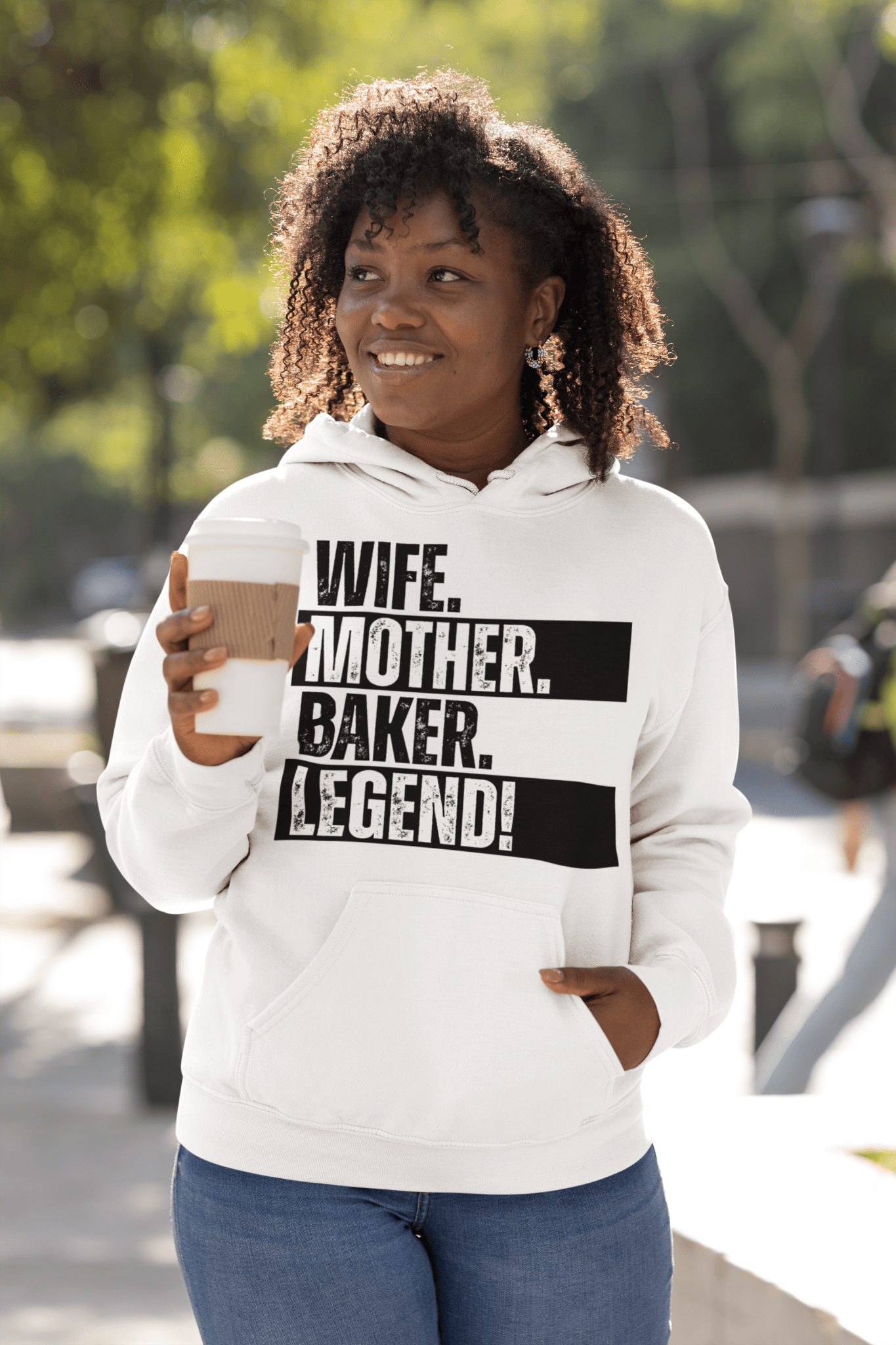 Baker Mom Hoodie Legend Baking Wife Hoodie Sweatshirt - Inken Image