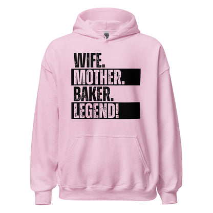 Baker Mom Hoodie Legend Baking Wife Hoodie Sweatshirt - Inken Image
