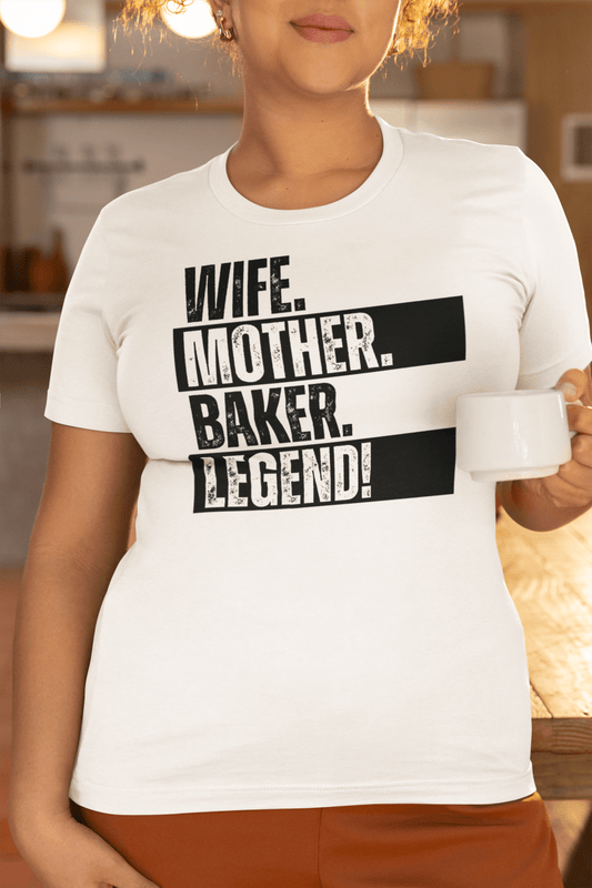 Baking Mom Shirt Baker Wife Legend Tee - Inken Image
