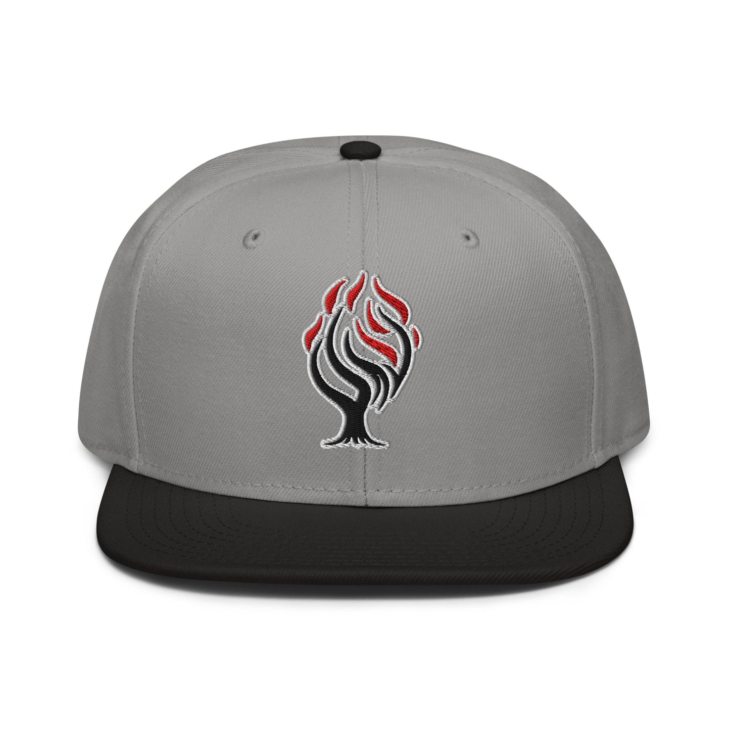 Burning Bush Flat Embroidered Snapback - Inken Image