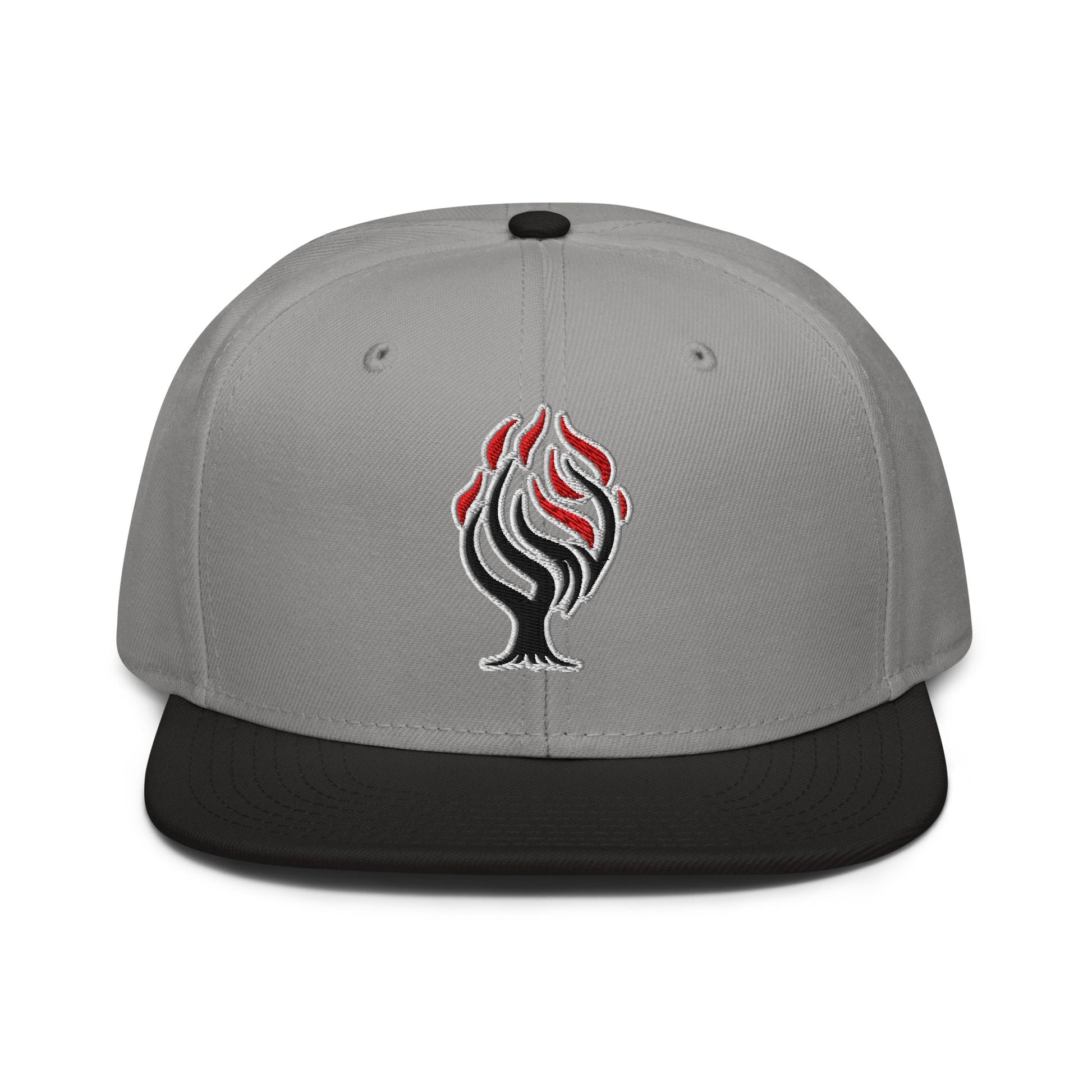 Burning Bush Flat Embroidered Snapback - Inken Image