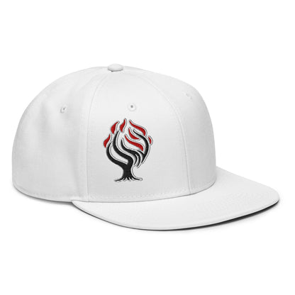 Burning Bush Flat Embroidered Snapback - Inken Image