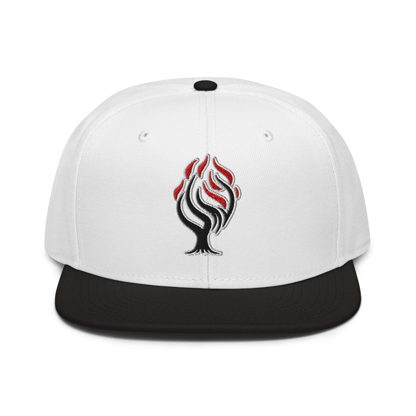 Burning Bush Flat Embroidered Snapback - Inken Image