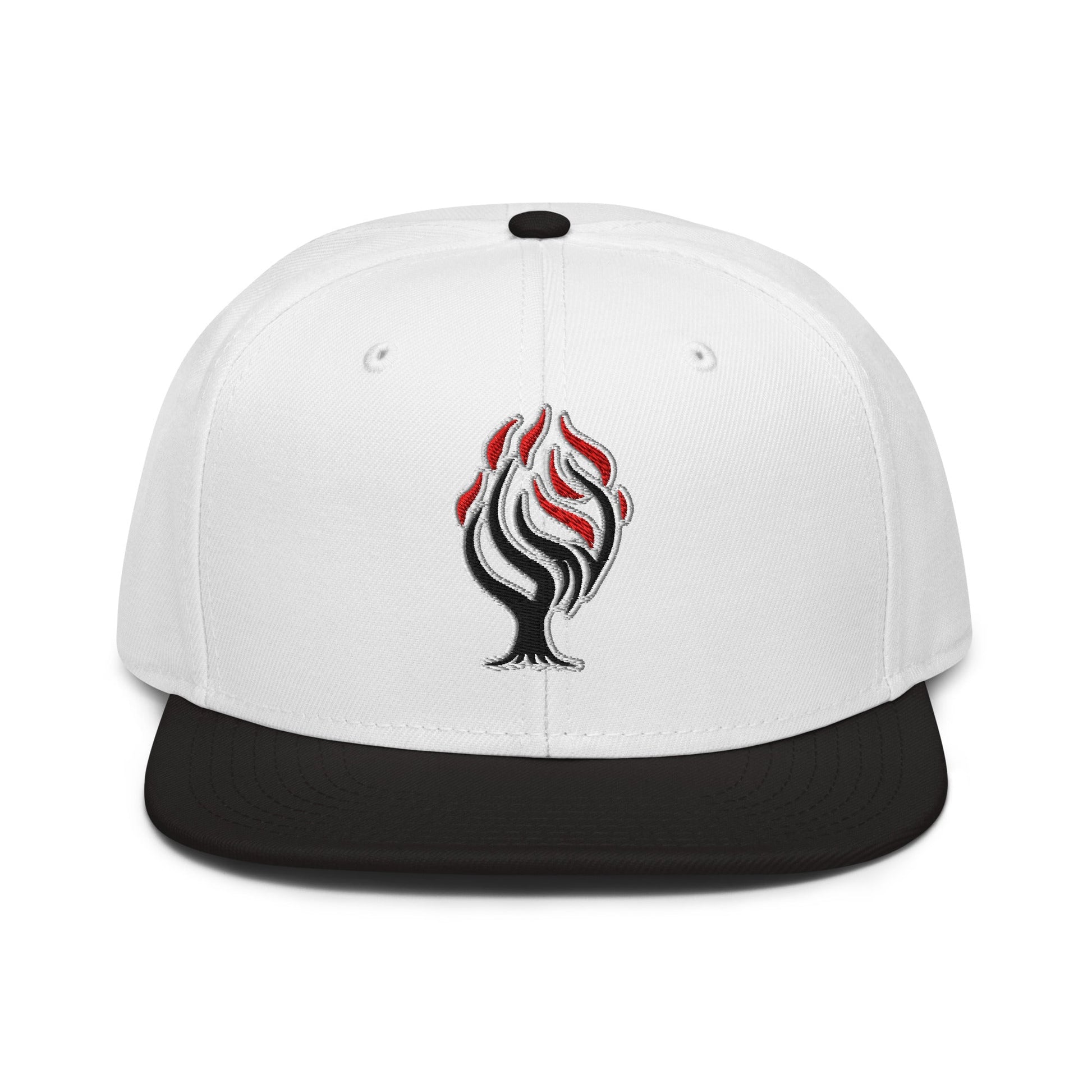 Burning Bush Flat Embroidered Snapback - Inken Image