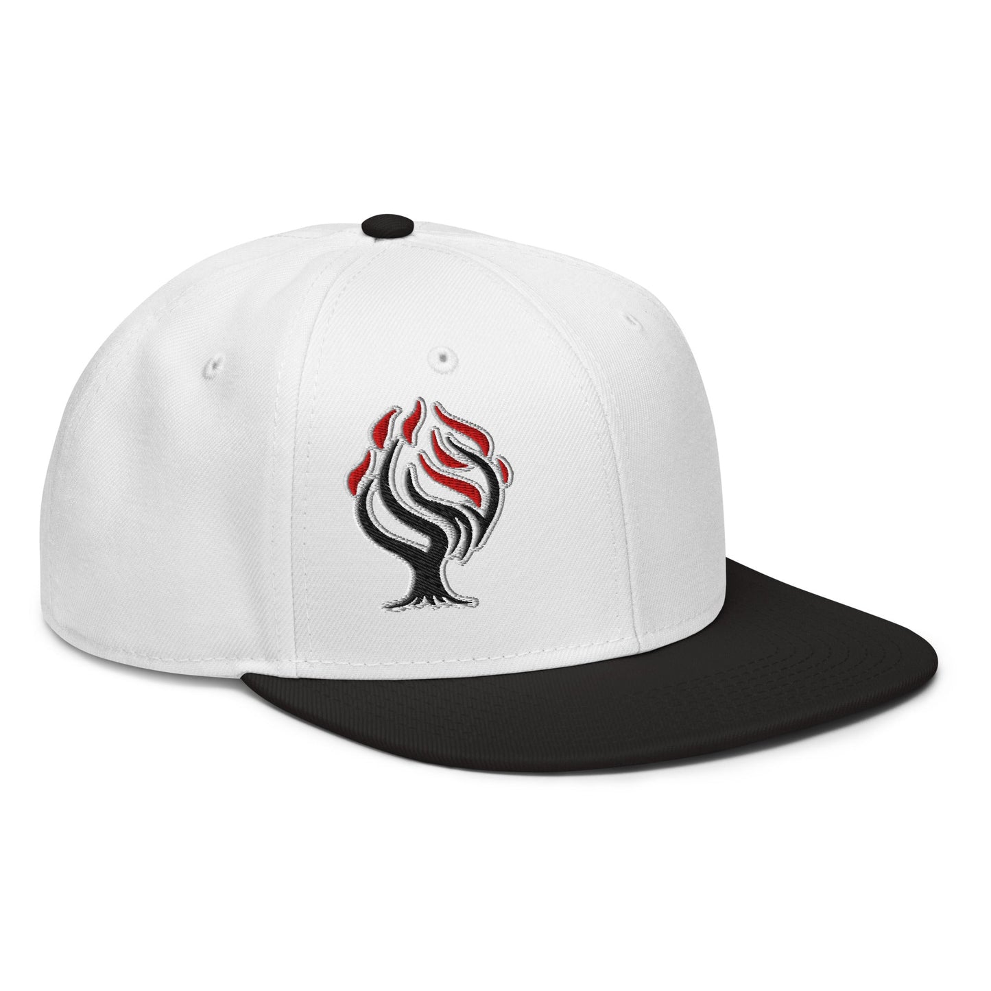 Burning Bush Flat Embroidered Snapback - Inken Image