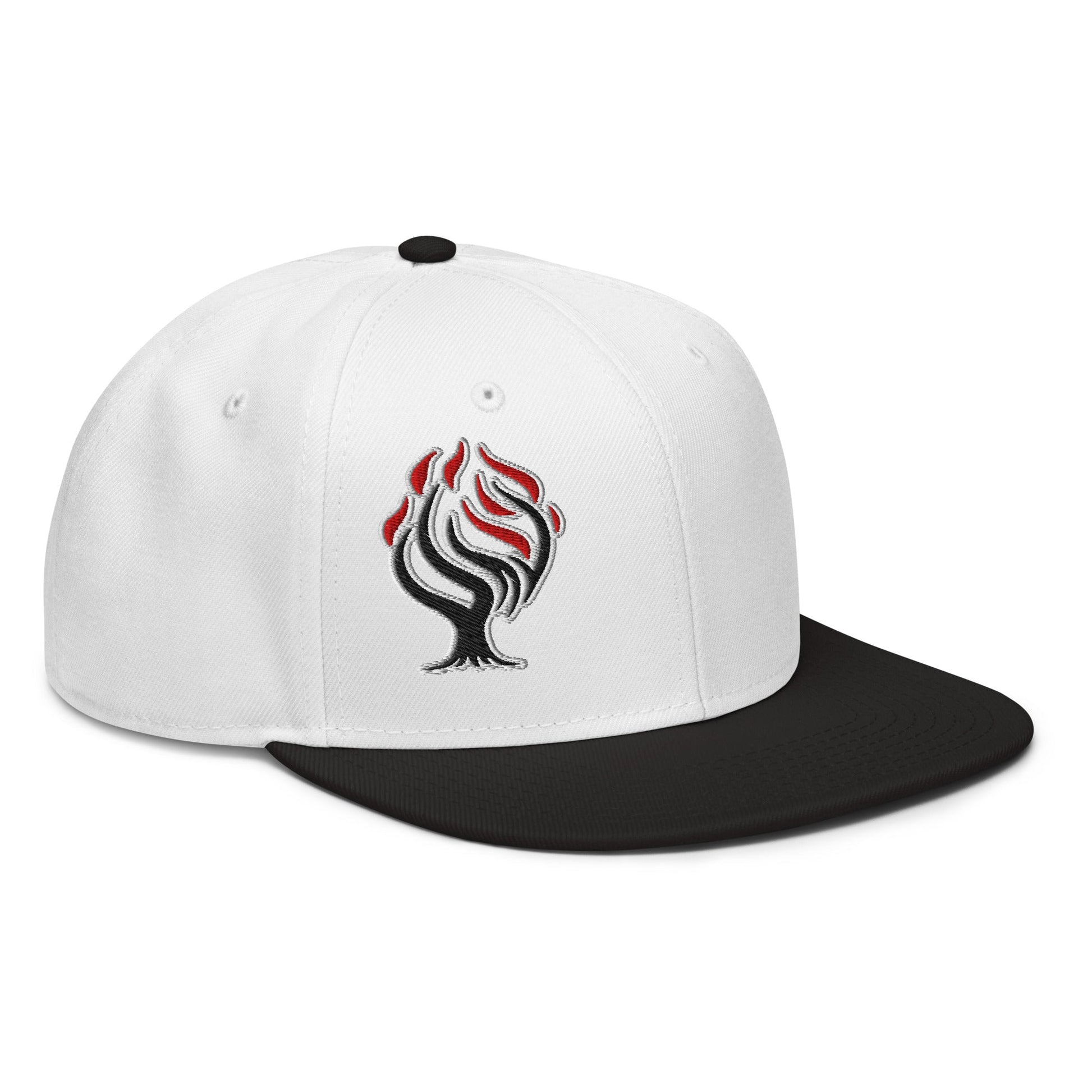 Burning Bush Flat Embroidered Snapback - Inken Image