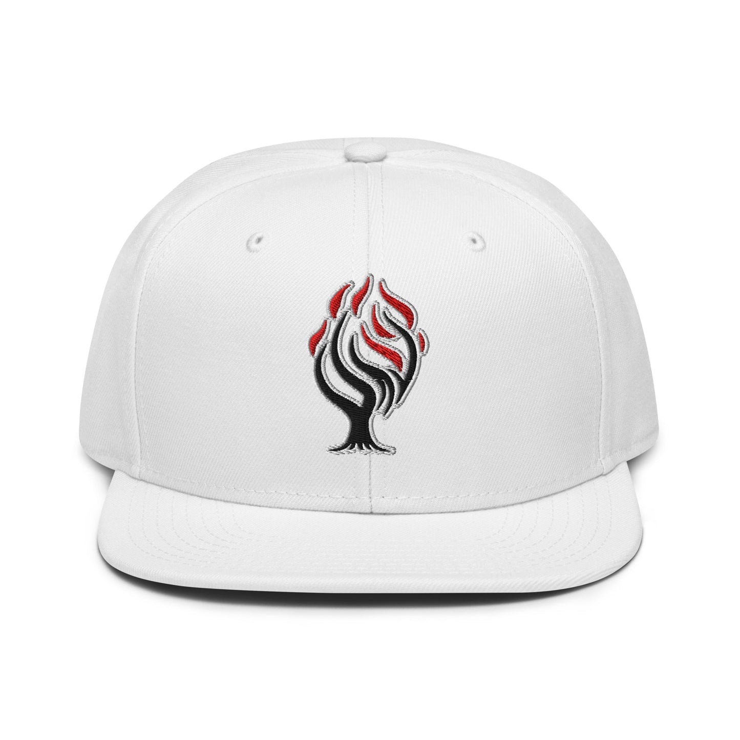 Burning Bush Flat Embroidered Snapback - Inken Image