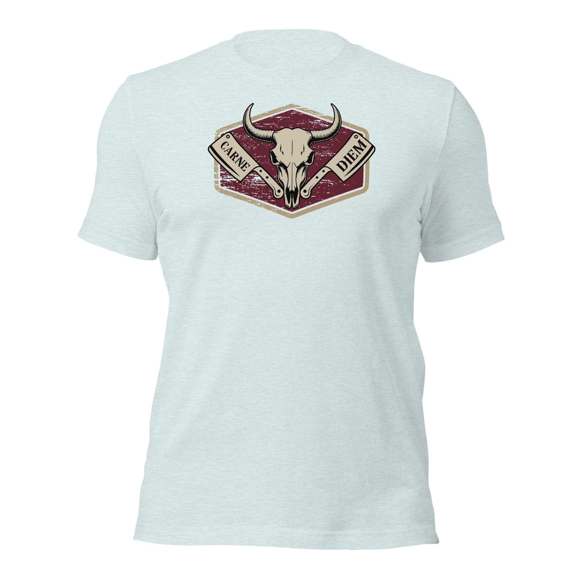 Carne Diem Bull Skull Meat Eater Emblem T-Shirt - Inken Image
