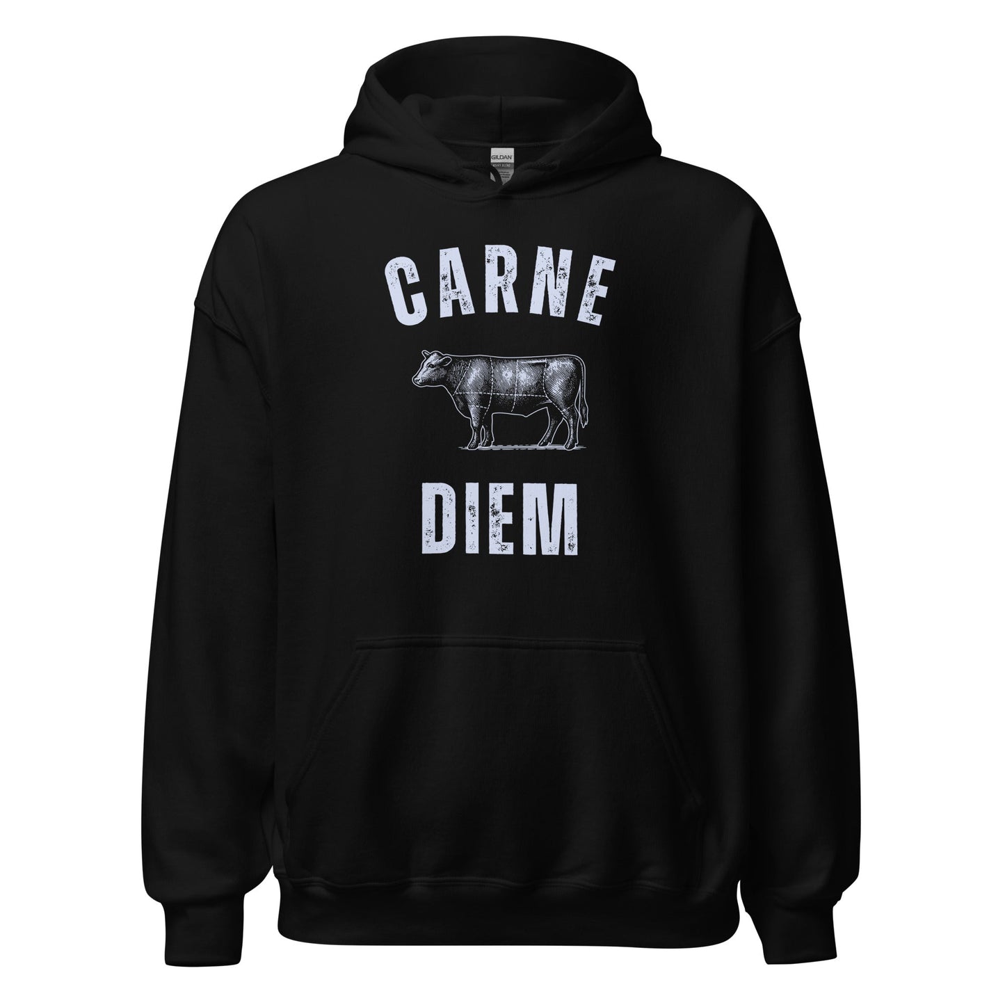 Carne Diem Grill Masters Vintage Butcher Chart Hoodie - Inken Image