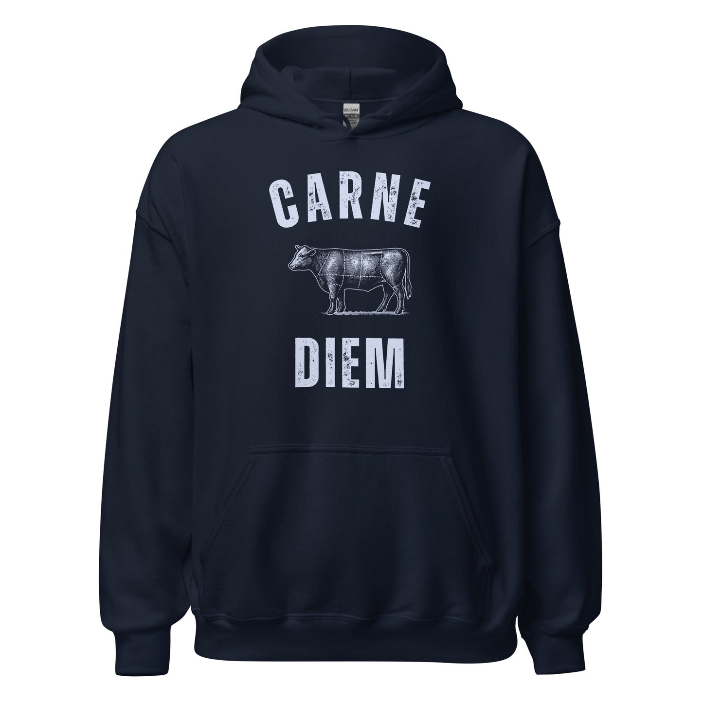 Carne Diem Grill Masters Vintage Butcher Chart Hoodie - Inken Image