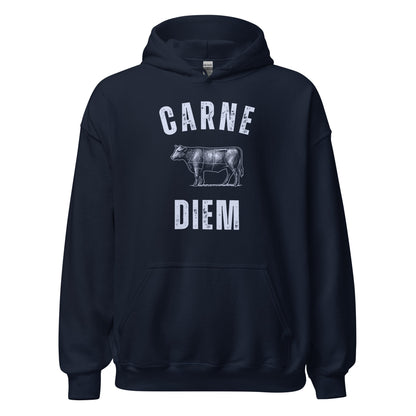 Carne Diem Grill Masters Vintage Butcher Chart Hoodie - Inken Image