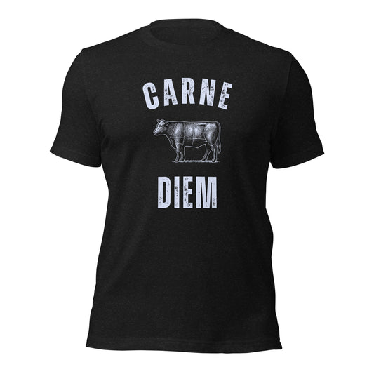 Carne Diem Grill Masters Vintage Butcher Chart T-Shirt - Inken Image