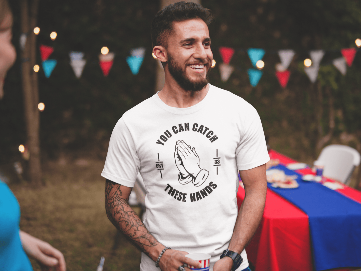 Catch These Hands Prayer Parody T-Shirt - Inken Image