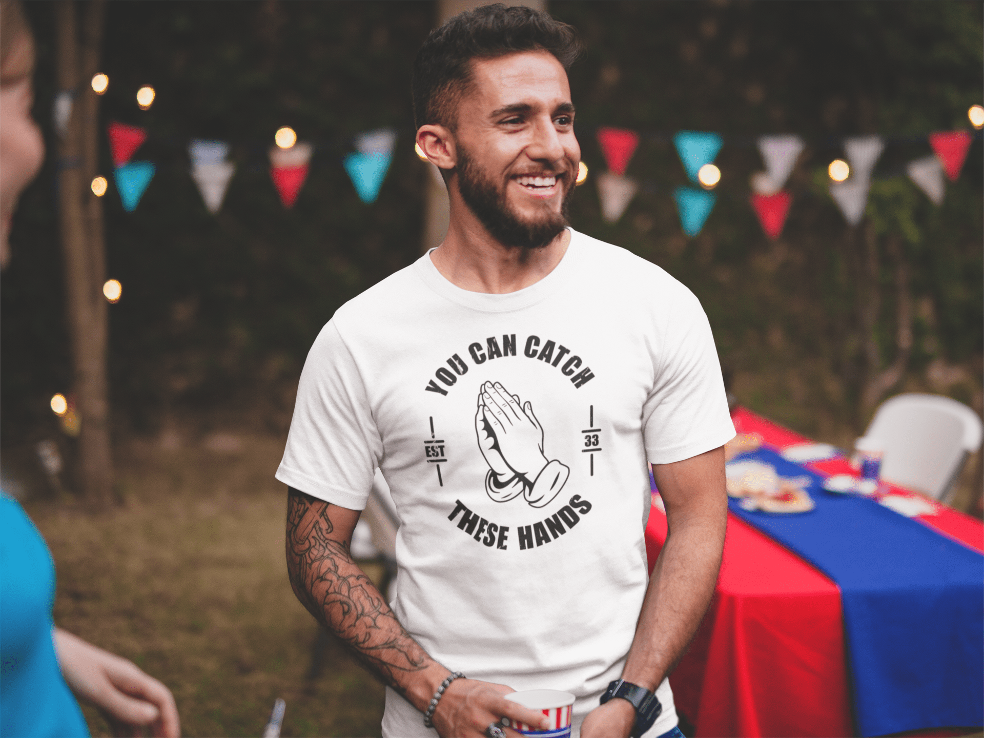 Catch These Hands Prayer Parody T-Shirt - Inken Image