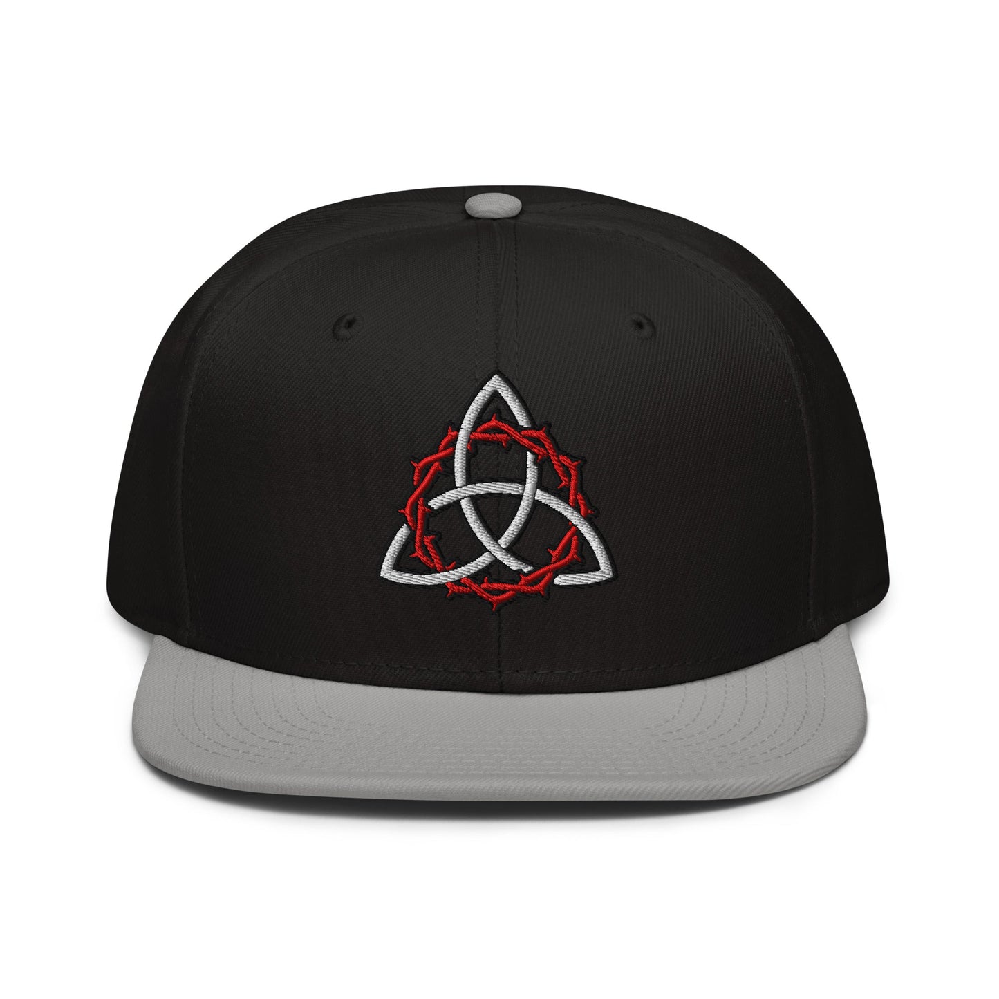 Celtic Trinity Knot Crown Of Thorns Flat Embroidery Snapback - Inken Image