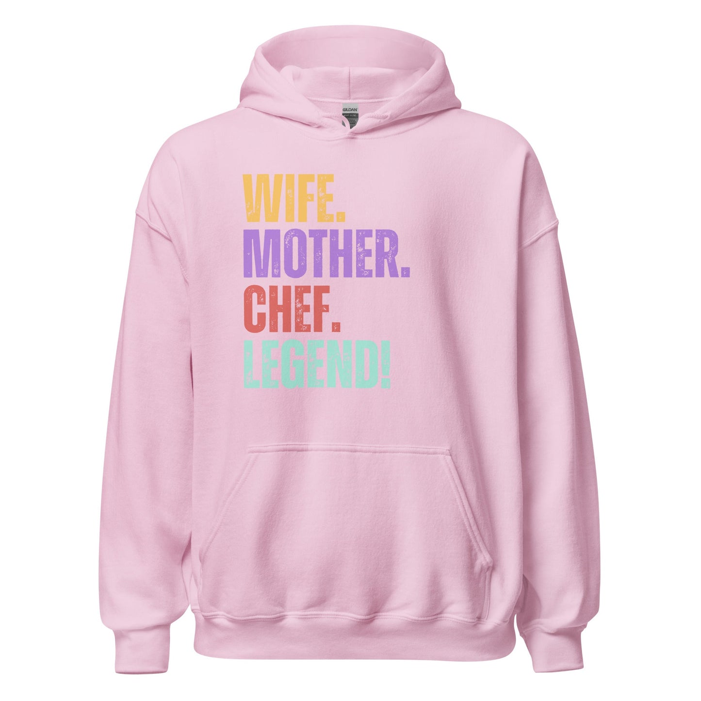 Chef Legend Wife Hoodie Fun Mom Cooking Sweatshirt - Inken Image