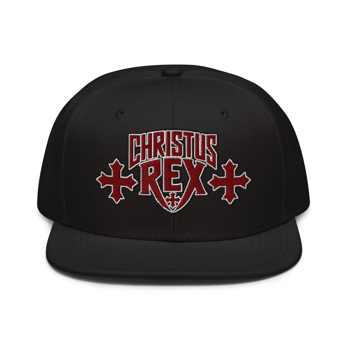 Christus Rex Flat Stitch Snapback - Inken Image