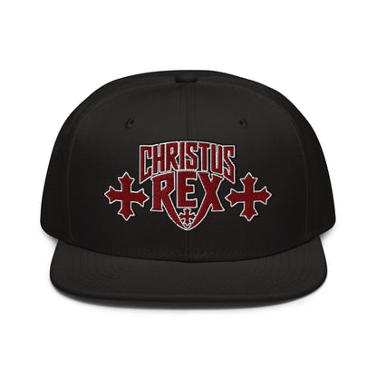 Christus Rex Flat Stitch Snapback - Inken Image