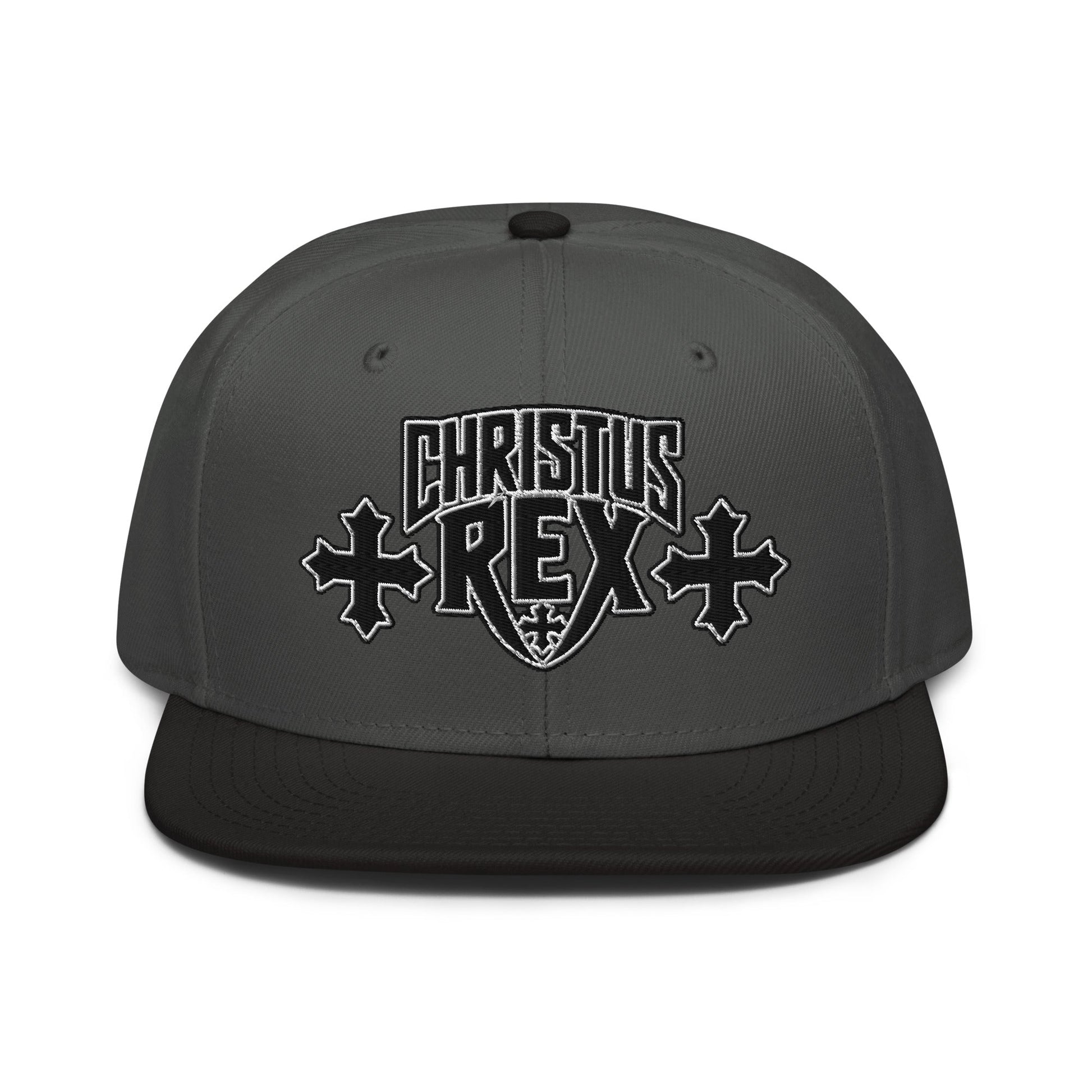Christus Rex Flat Stitch Snapback - Inken Image
