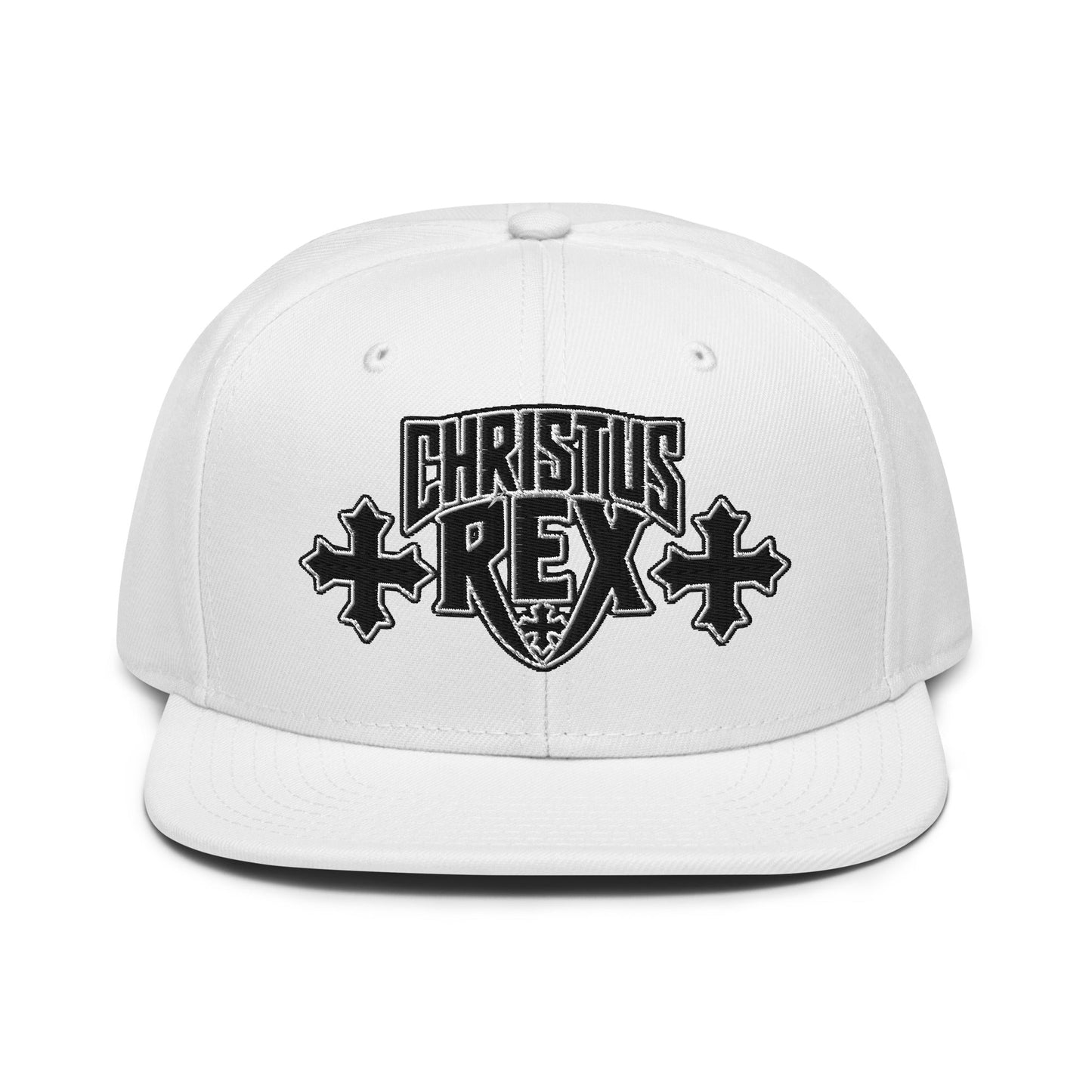Christus Rex Flat Stitch Snapback - Inken Image