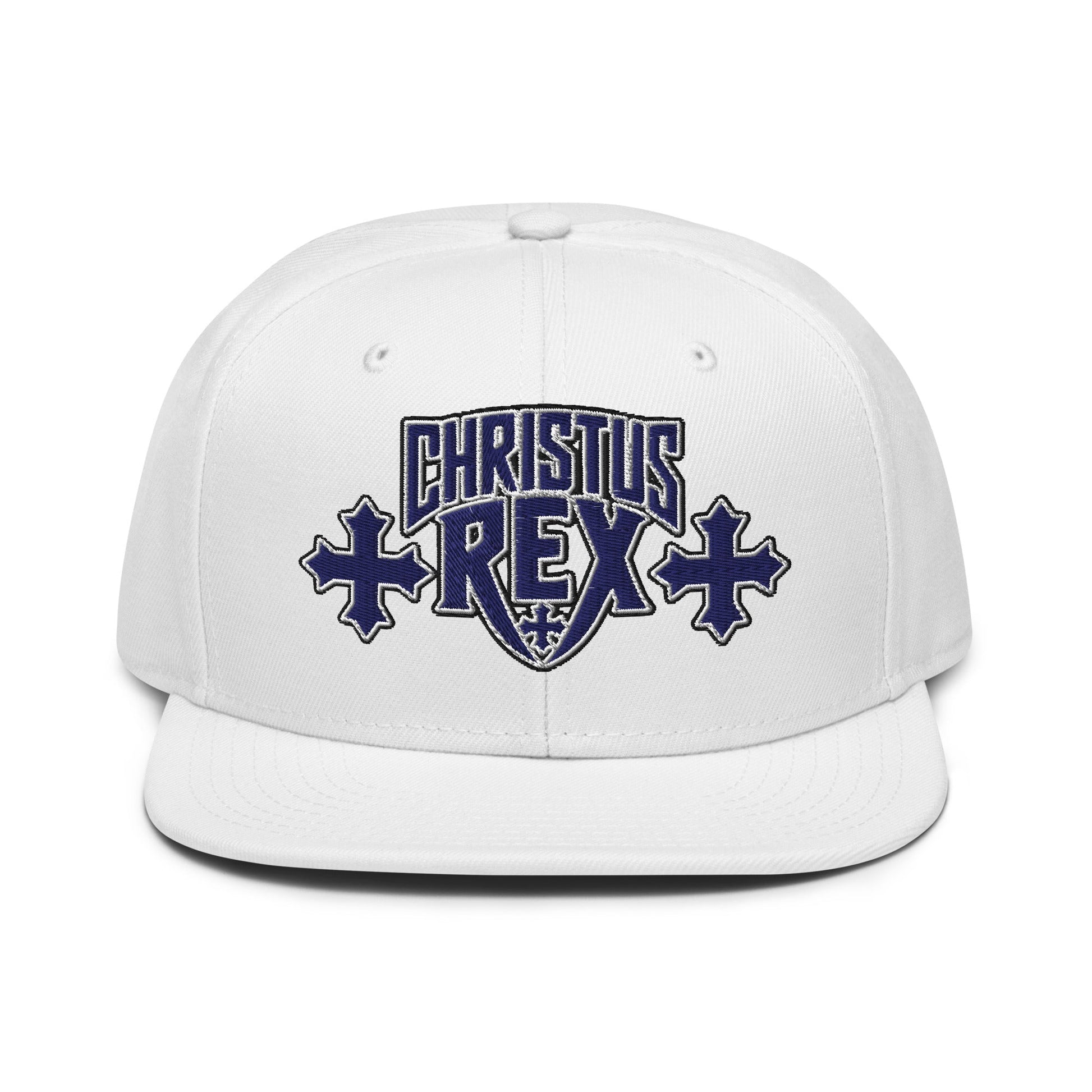 Christus Rex Flat Stitch Snapback - Inken Image