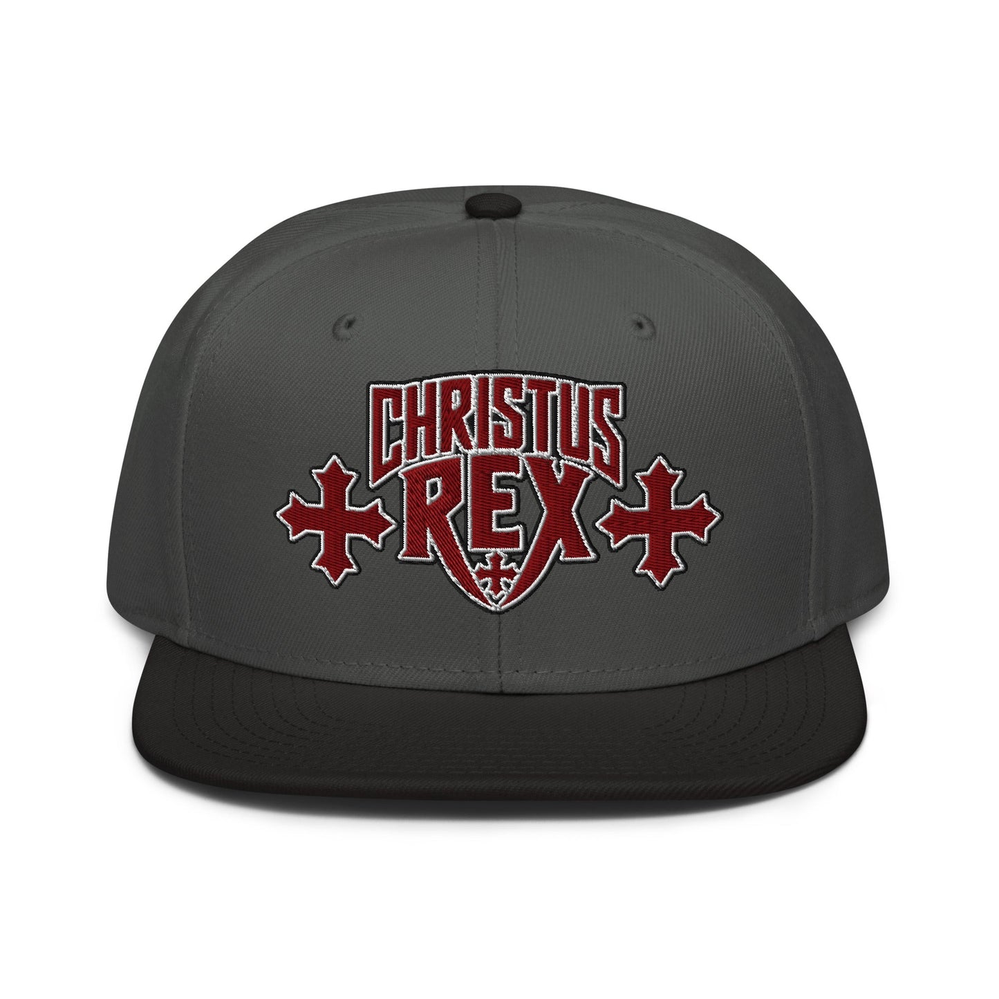 Christus Rex Flat Stitch Snapback - Inken Image