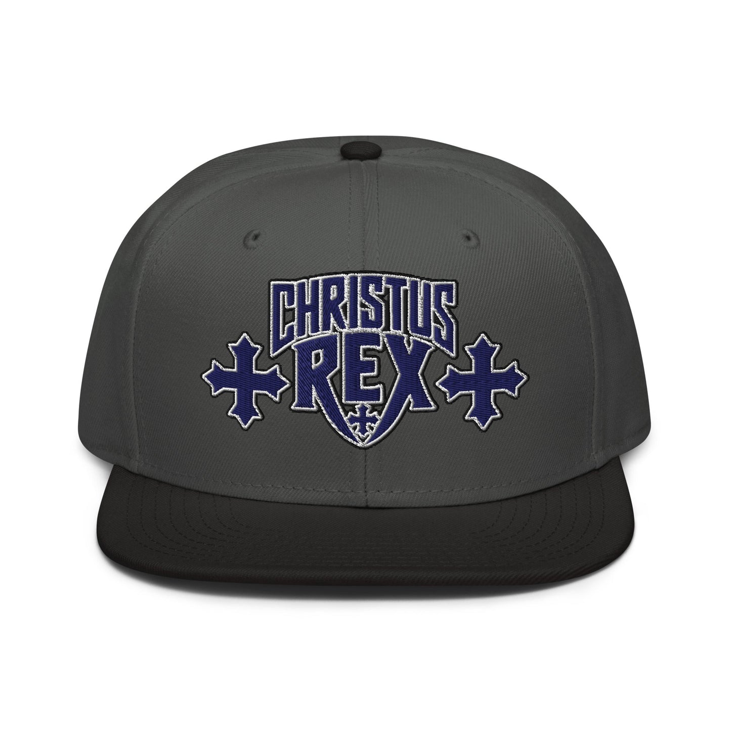 Christus Rex Flat Stitch Snapback - Inken Image
