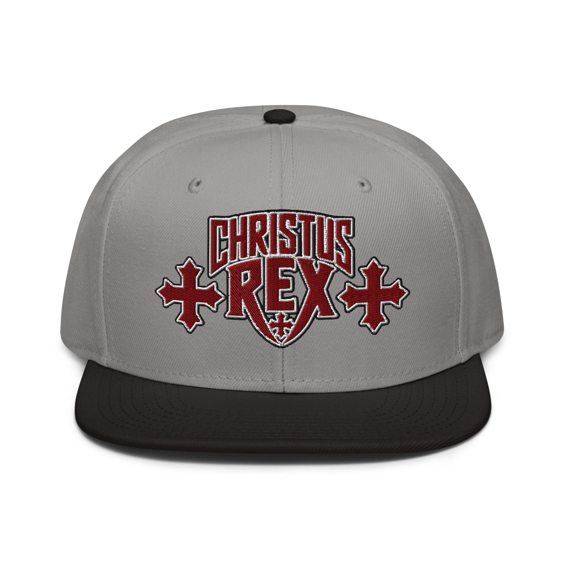 Christus Rex Flat Stitch Snapback - Inken Image