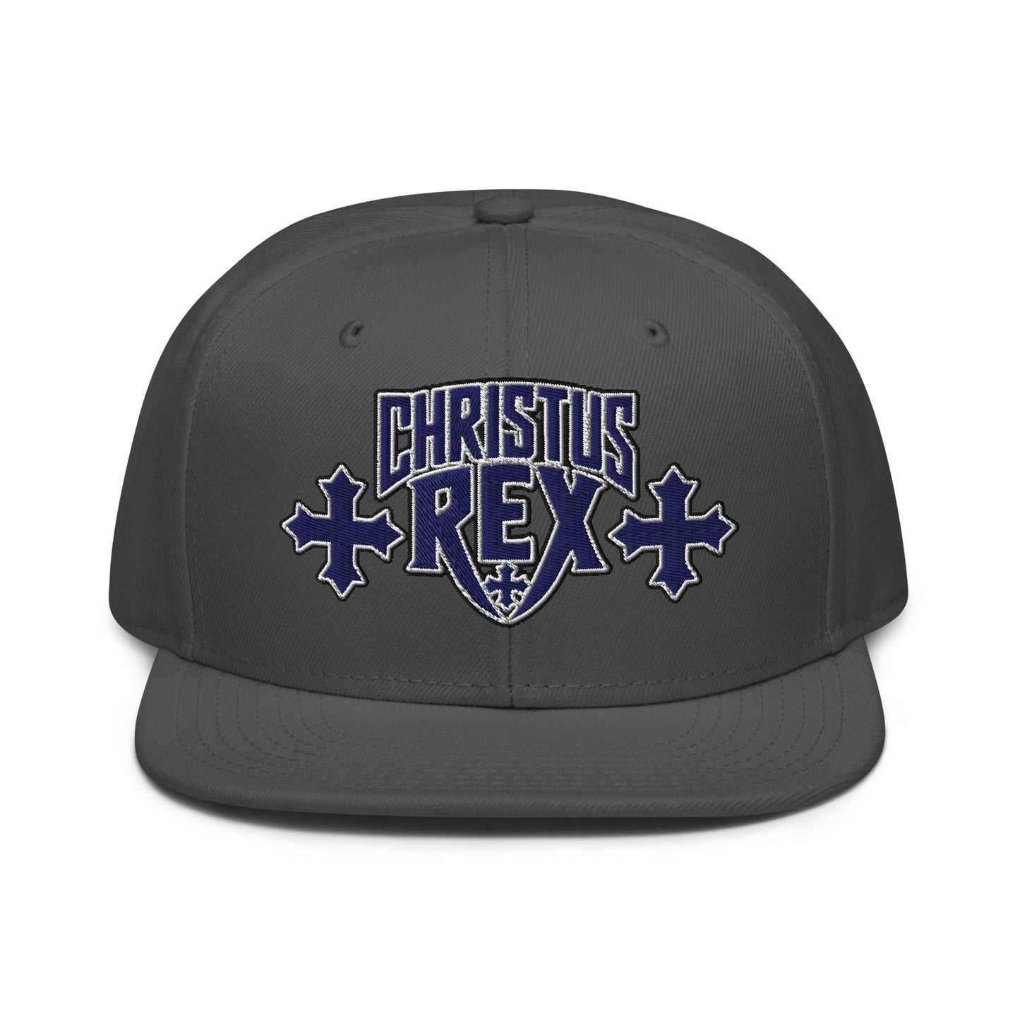 Christus Rex Flat Stitch Snapback - Inken Image
