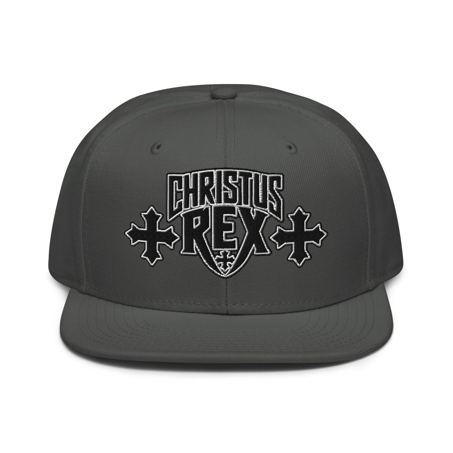 Christus Rex Flat Stitch Snapback - Inken Image