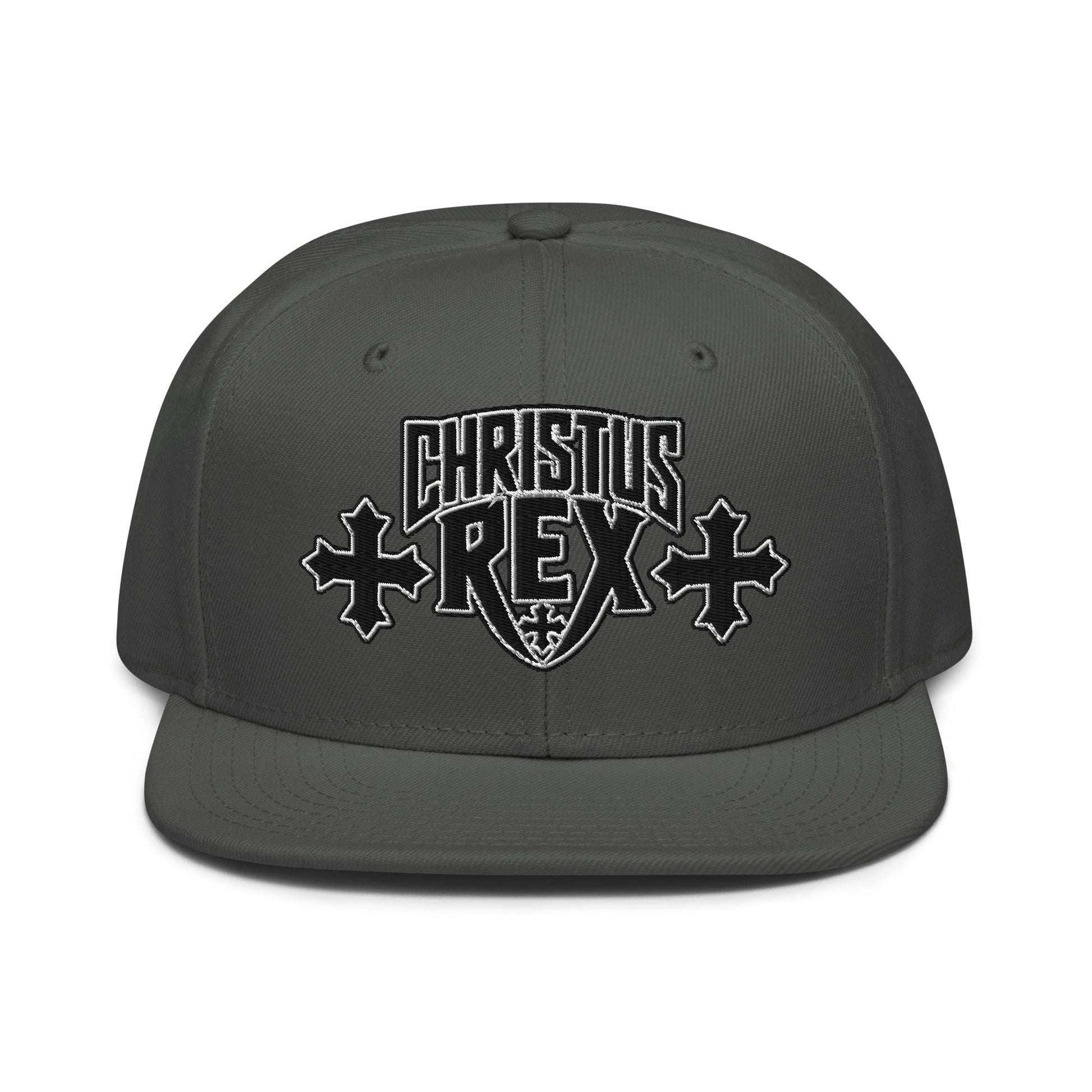 Christus Rex Flat Stitch Snapback - Inken Image