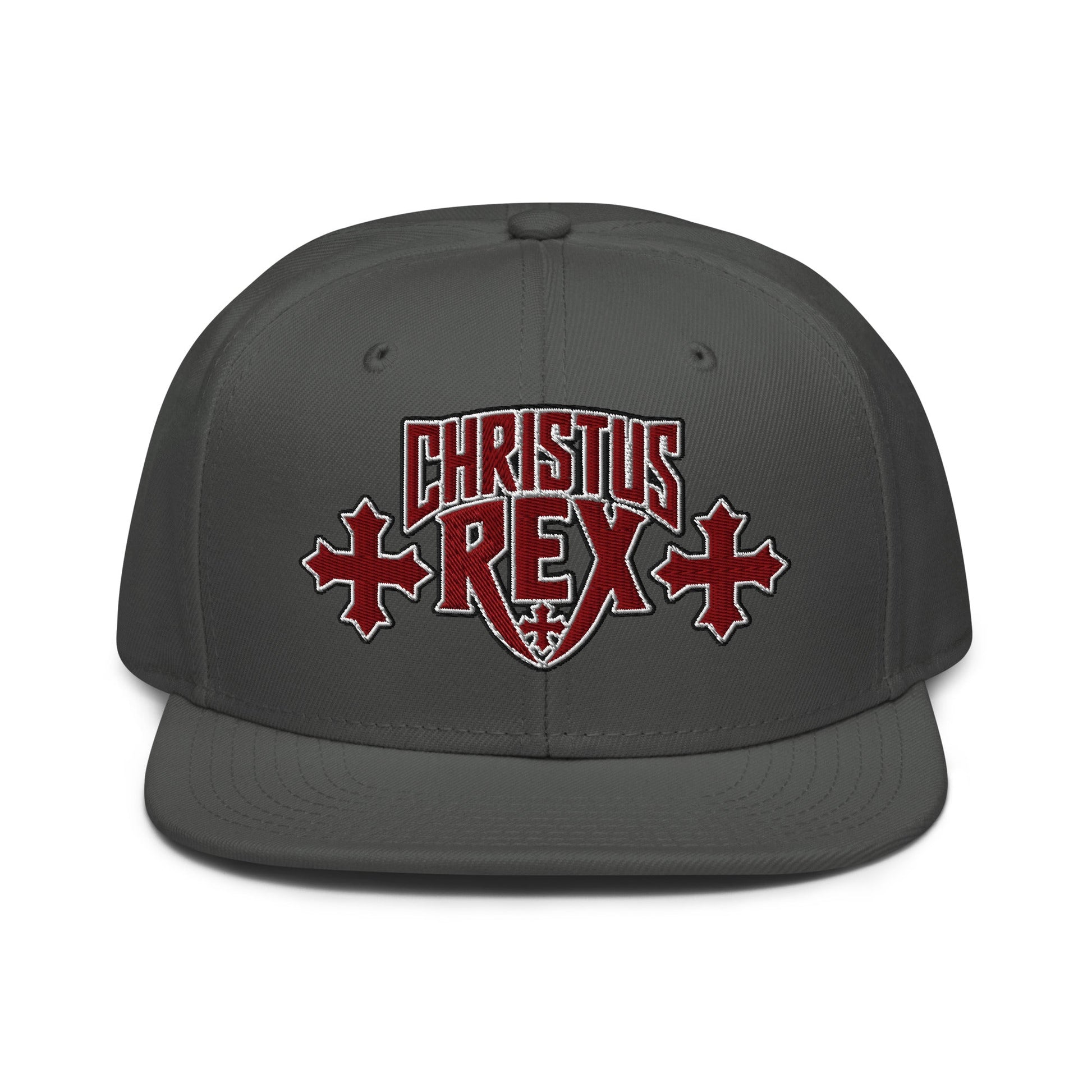 Christus Rex Flat Stitch Snapback - Inken Image