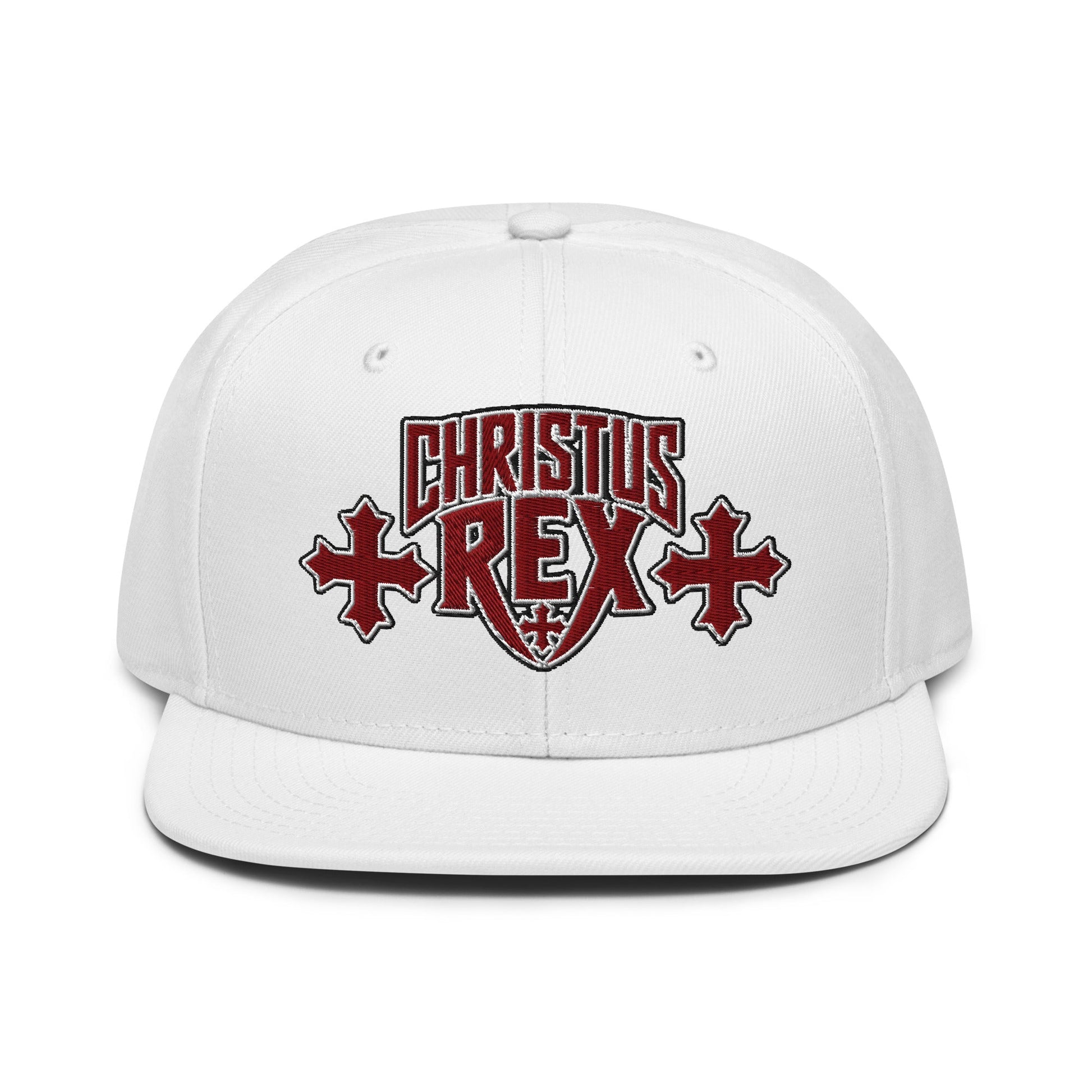 Christus Rex Flat Stitch Snapback - Inken Image