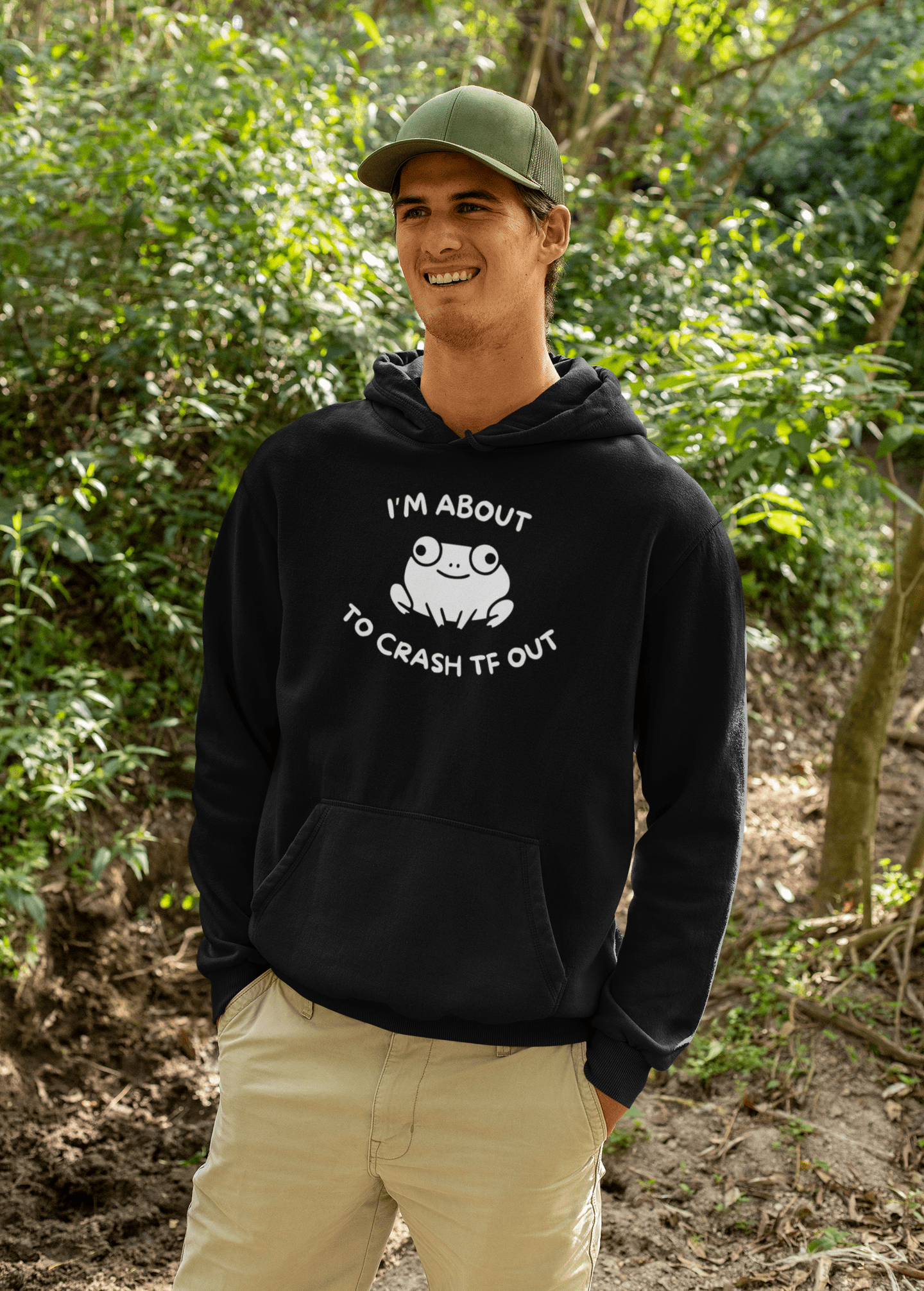 Crash TF Out Frog Hoodie - Inken Image