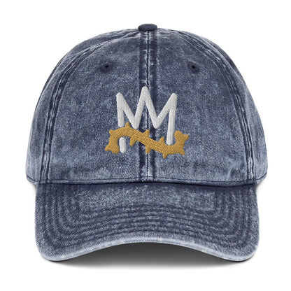 Crown of Thorns Christian Vintage Cap 3D Puff Embroidery - Inken Image