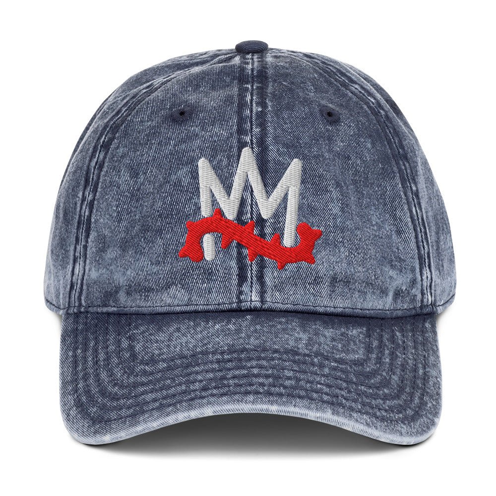 Crown of Thorns Christian Vintage Cap 3D Puff Embroidery - Inken Image