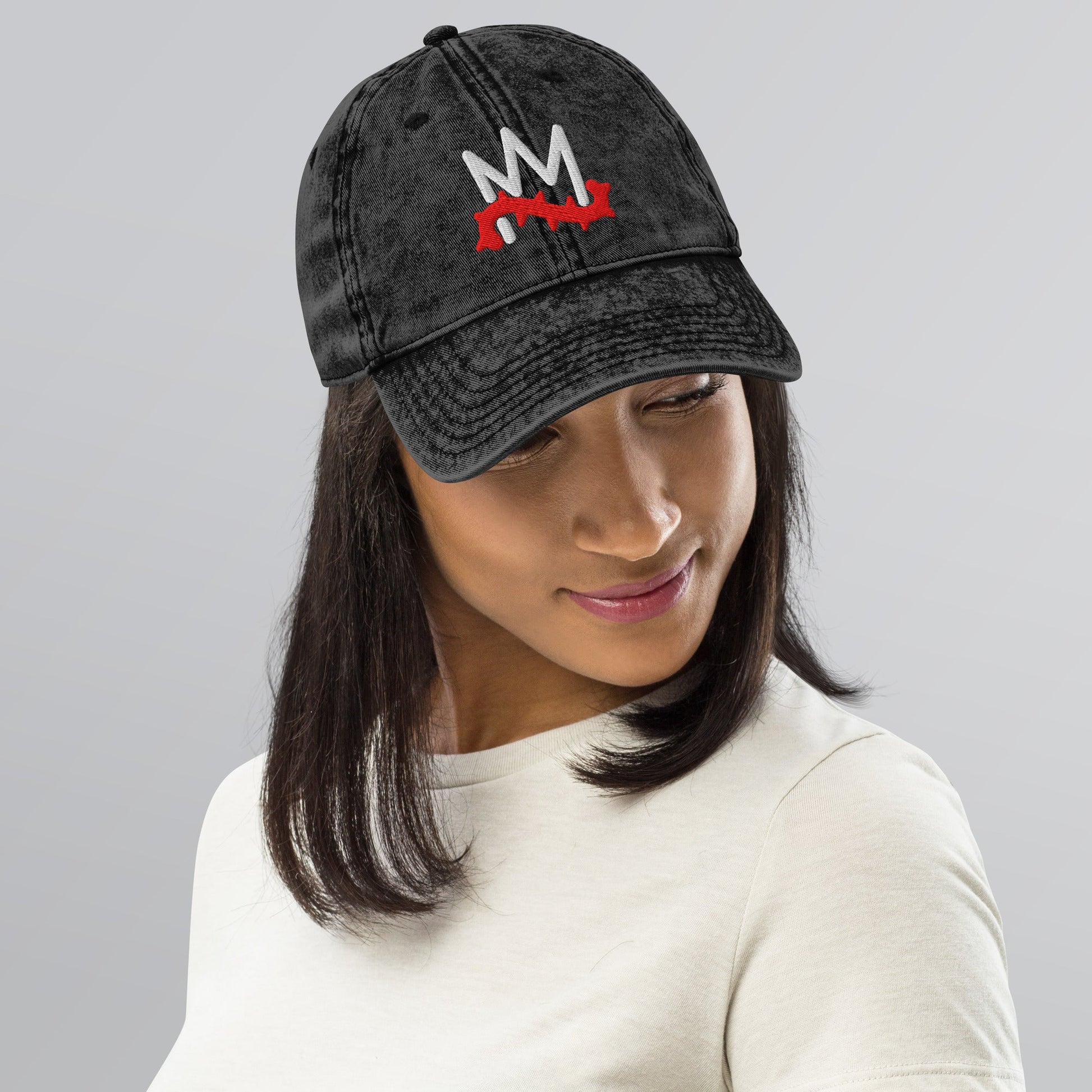 Crown of Thorns Christian Vintage Cap 3D Puff Embroidery - Inken Image