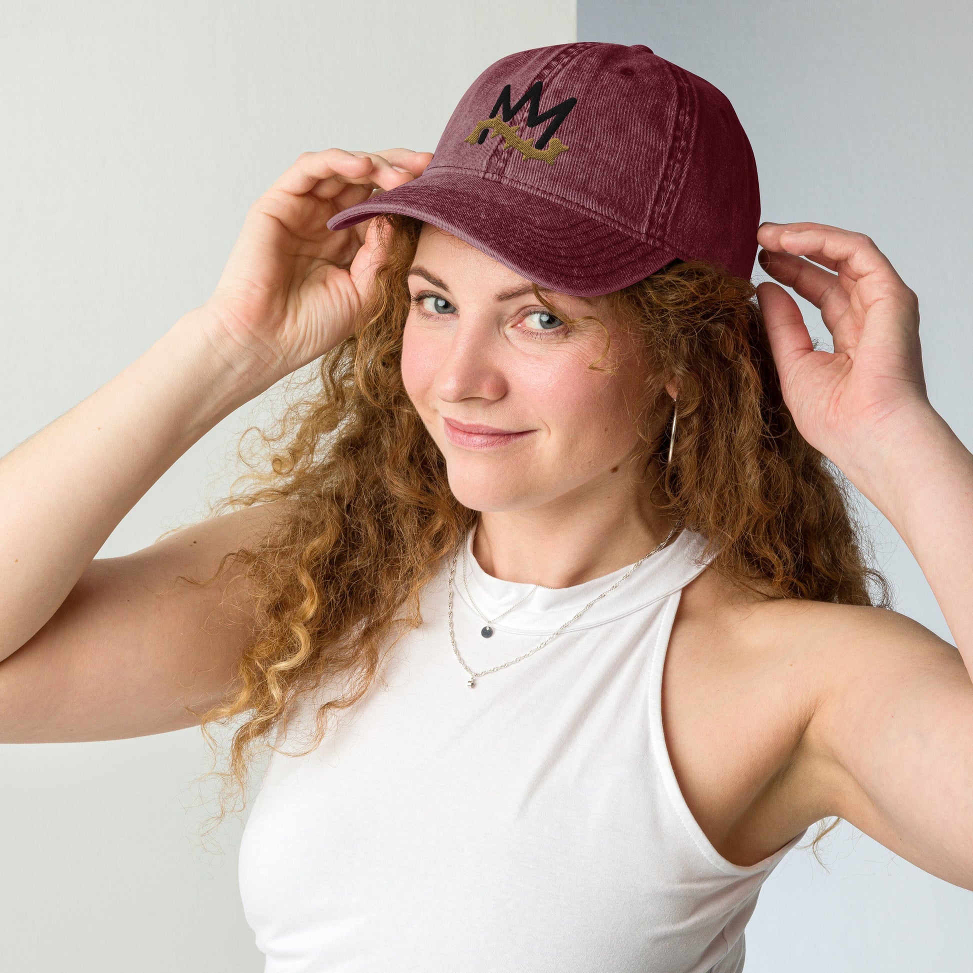 Crown of Thorns Christian Vintage Cap 3D Puff Embroidery - Inken Image