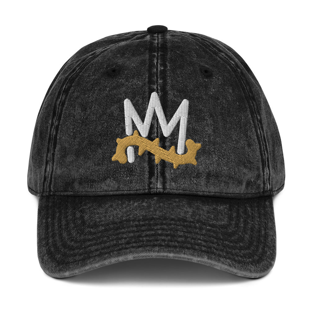 Crown of Thorns Christian Vintage Cap 3D Puff Embroidery - Inken Image
