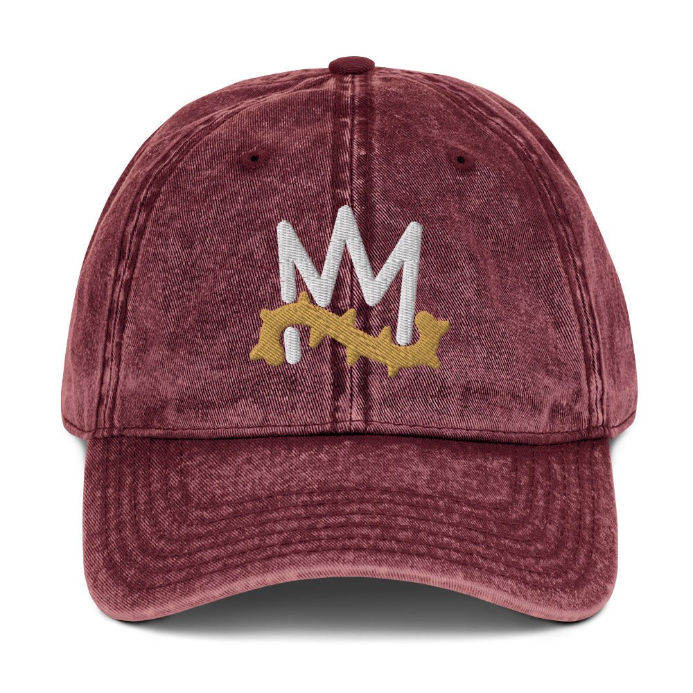 Crown of Thorns Christian Vintage Cap 3D Puff Embroidery - Inken Image