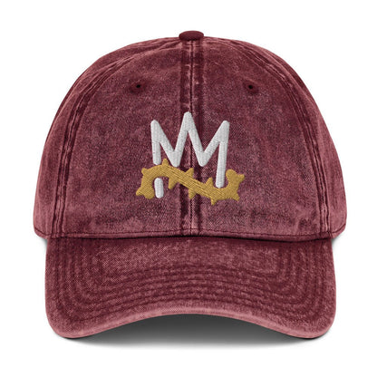 Crown of Thorns Christian Vintage Cap 3D Puff Embroidery - Inken Image