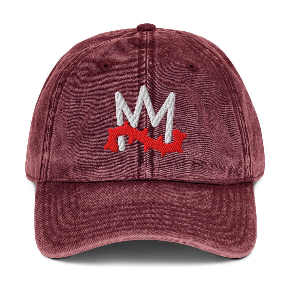 Crown of Thorns Christian Vintage Cap 3D Puff Embroidery - Inken Image
