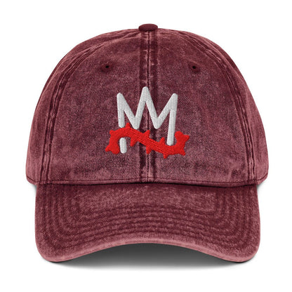 Crown of Thorns Christian Vintage Cap 3D Puff Embroidery - Inken Image