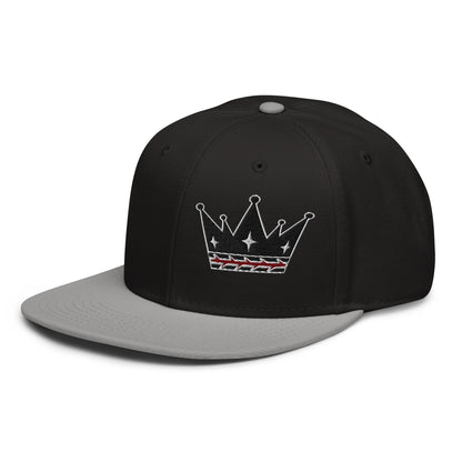 Crown Of Thorns Flat Embroidered Snapback - Inken Image