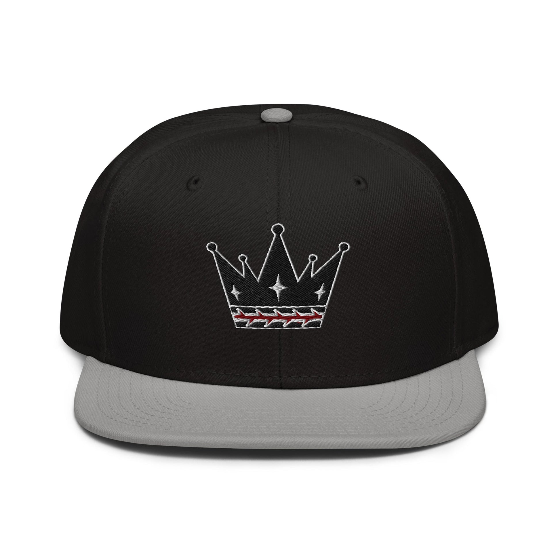 Crown Of Thorns Flat Embroidered Snapback - Inken Image