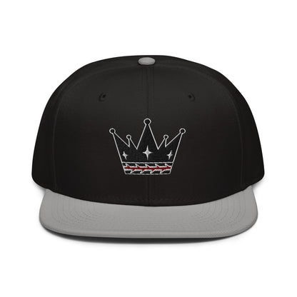 Crown Of Thorns Flat Embroidered Snapback - Inken Image