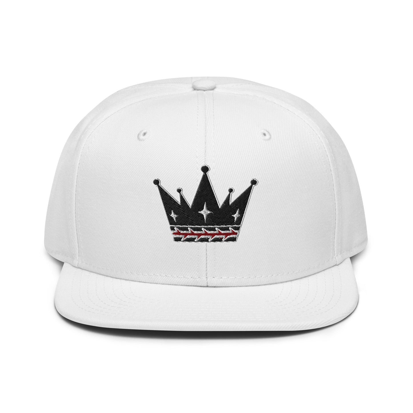 Crown Of Thorns Flat Embroidered Snapback - Inken Image