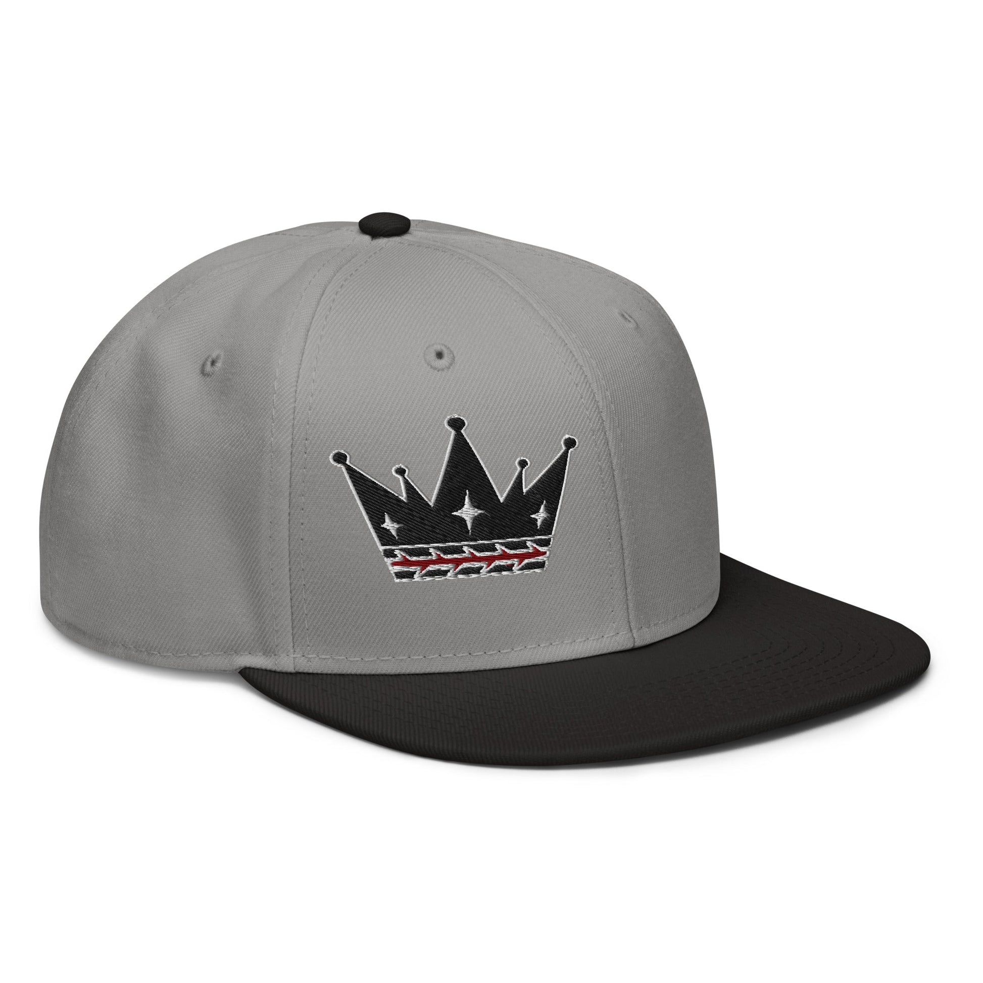 Crown Of Thorns Flat Embroidered Snapback - Inken Image