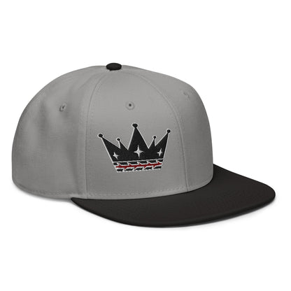 Crown Of Thorns Flat Embroidered Snapback - Inken Image