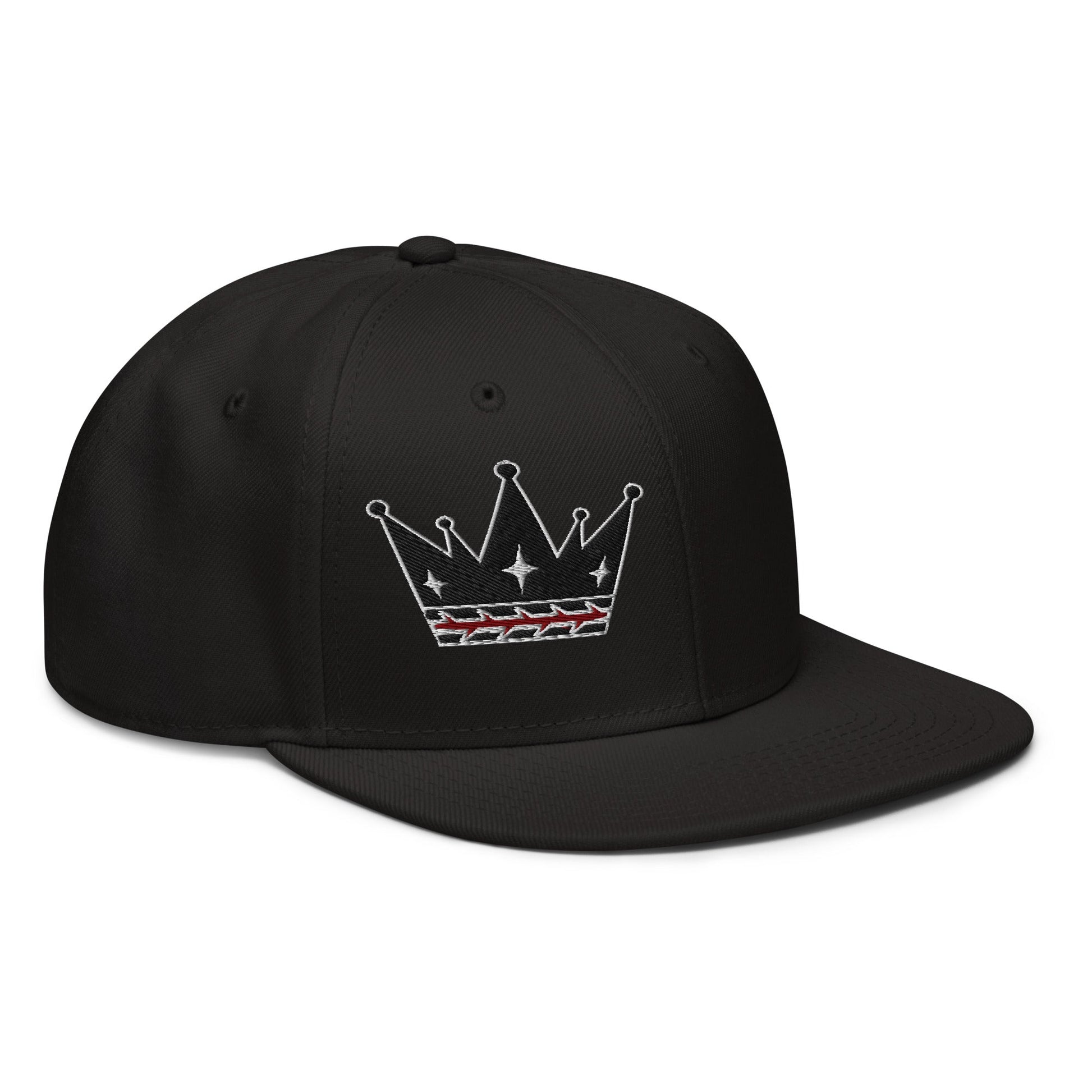 Crown Of Thorns Flat Embroidered Snapback - Inken Image